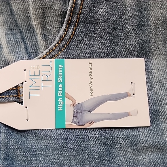 Time and Tru High Rise Skinny Jean NWT Sz 16 - Picture 3 of 8